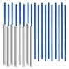 Paper Wrapped Plastic Drinking Straws (10" x 0.28") (250, Blue)
