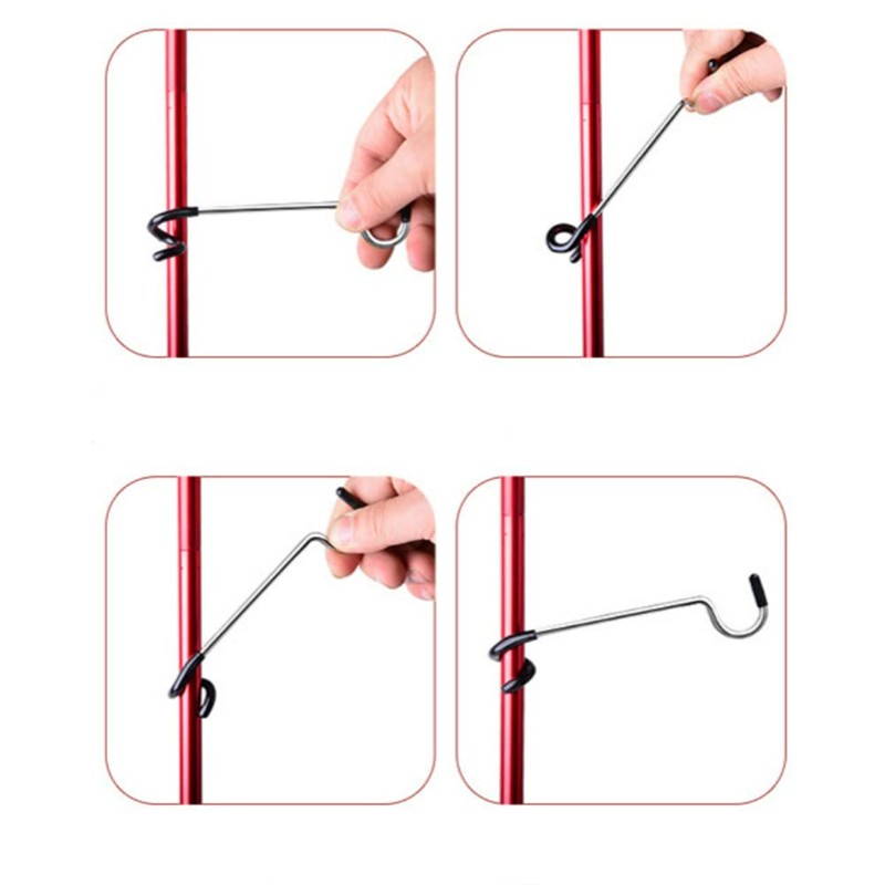2 Pcs Multifunction Mini Camping Hook Hanger Hook Lantern Lamp