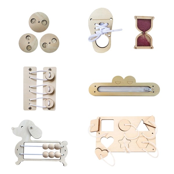 Matching Board, Wooden Busy Board, Teaching Prop DIY Accessories Travel