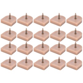 10 Pairs High Heel Tips Replacement Shoes Heel Dowel Shoe Repair Accessories613 Beige 19 x 20.5