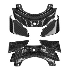 Qiilu Motorcycle Taillight Cover, Motorcycle Accessories Carbon Fiber Rear Taillight Guard Cover for Yamaha MT-10/FZ-10 2016-2018