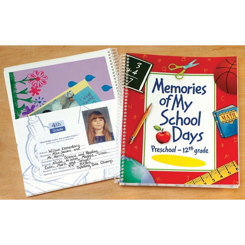 School Days Book, Keepsake Memory Album for Preschool Through 12th