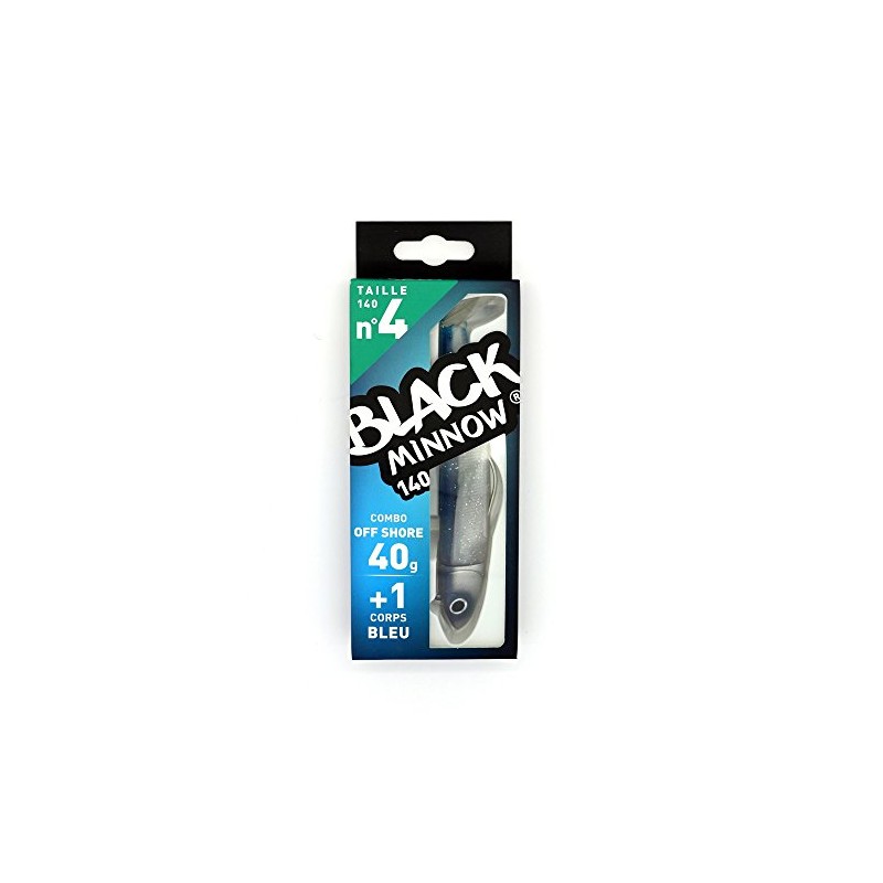 Fiiish Black Minnow Fishing Lure - Blue/Silver, 40 g