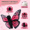 JUSTQUNSEEN 8-Inch Realistic Butterfly Stuffed Animal Plush Toy, Soft Stuffed