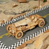 Robotime MC401 Vintage Grand Prix Wooden Cars, 22.8 x 15.3