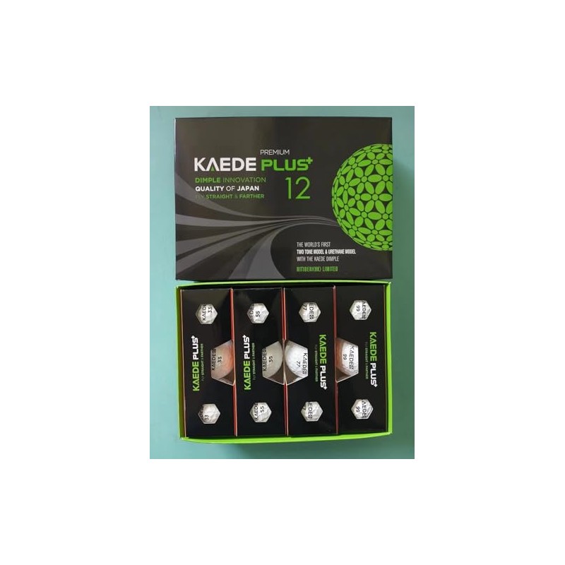 KAEDE PLUS Urethane Cover, Golf Balls, 1 Dozen Soft Distance