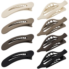 COZYISLE Hair Clips Non Slip Secure Hold Keep Hair in Place Hold Thick Thin Hair for Women Girls Daily Styling Parties 8 Piece Neutral Colors Durable Plastic