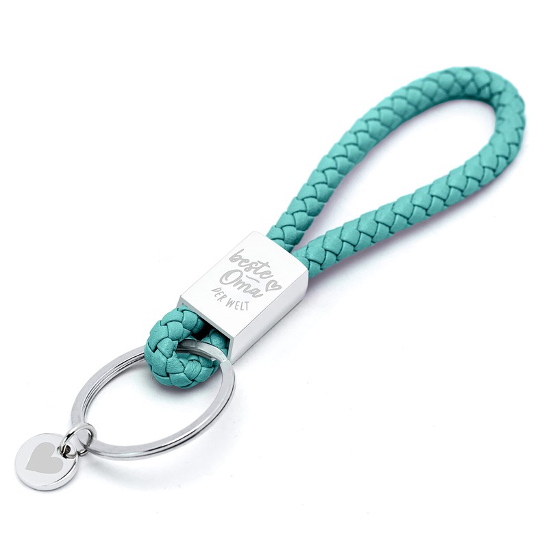Glitzkind Keyring with Engraving for Mum, Grandma, Dad, Girlfriend, Heart