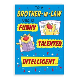 Regal Publishing Humour Birthday Card Brother In Law - 9 x 6 inches