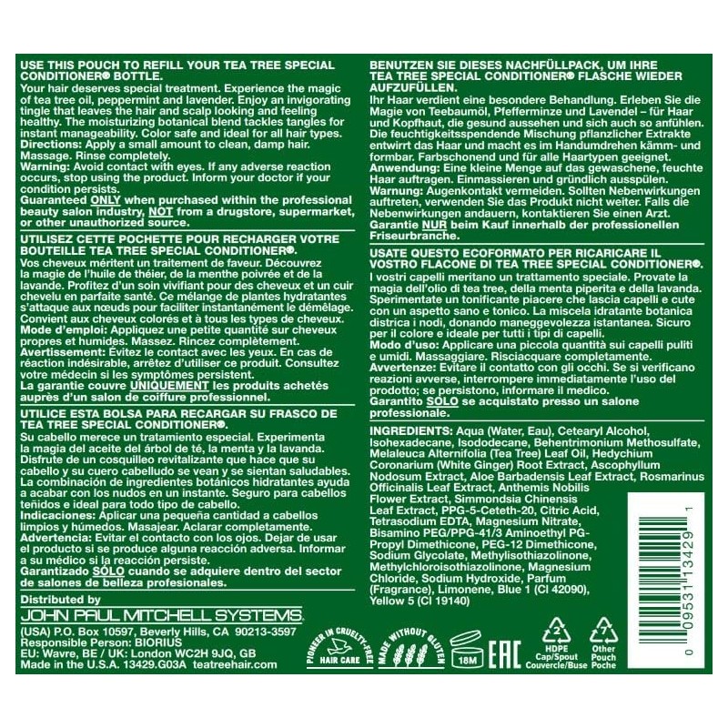 Tea Tree Special Conditioner, Detangles, Smooths + Softens, For All