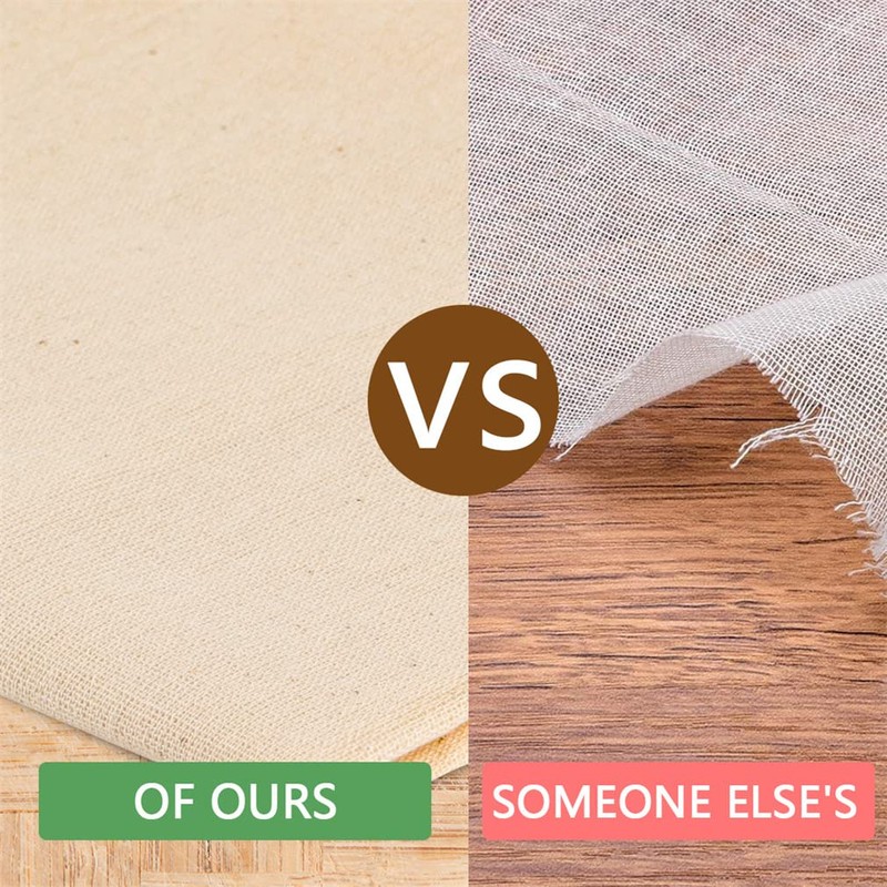 Cheesecloth 50x50CM Cheese Cloths Unbleached Cheese Cloth Ultra Fine Cheesecloths