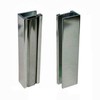 Brushed Nickel Shower Door U-Channel with Metal Strike Plate