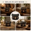 Ceramic Incense Burner with Wood Tweezer, Oil Burner for Oud