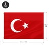 ASUNO Turkey Flag 90 × 150 CM Polyester Turkish National