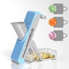Gray Light Blue Mandoline Slicer - Potato & Vegetable Food