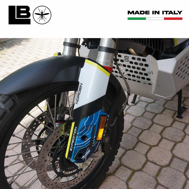 labelbike - 3D Motorcycle Mudguard Sticker Compatible with Husqvarna Norden