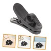 NOLITOY 200pcs Rotatable Earphone Wire Clips Lightweight Plastic Mic Holder
