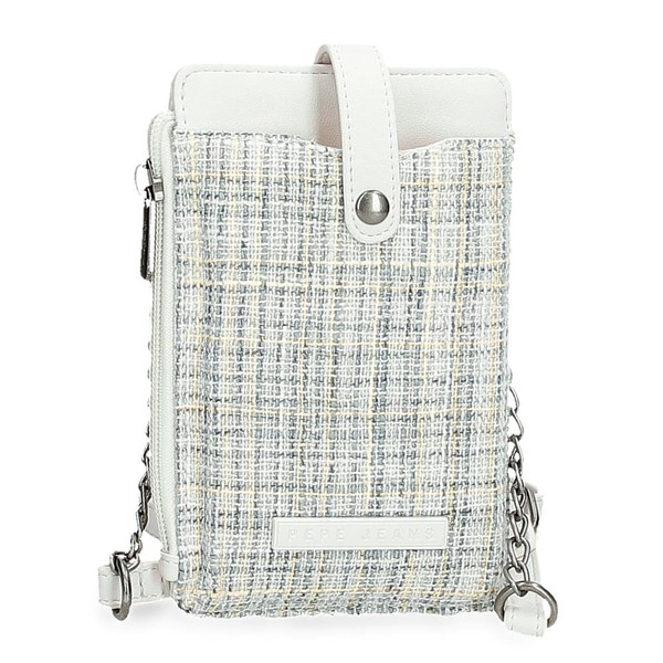 Pepe Jeans Oana Shoulder Bag White 9,5x16,5 cm Polyester with