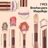 BTOOTB Brochas para Maquillaje, 7 PCS Set de Brochas para