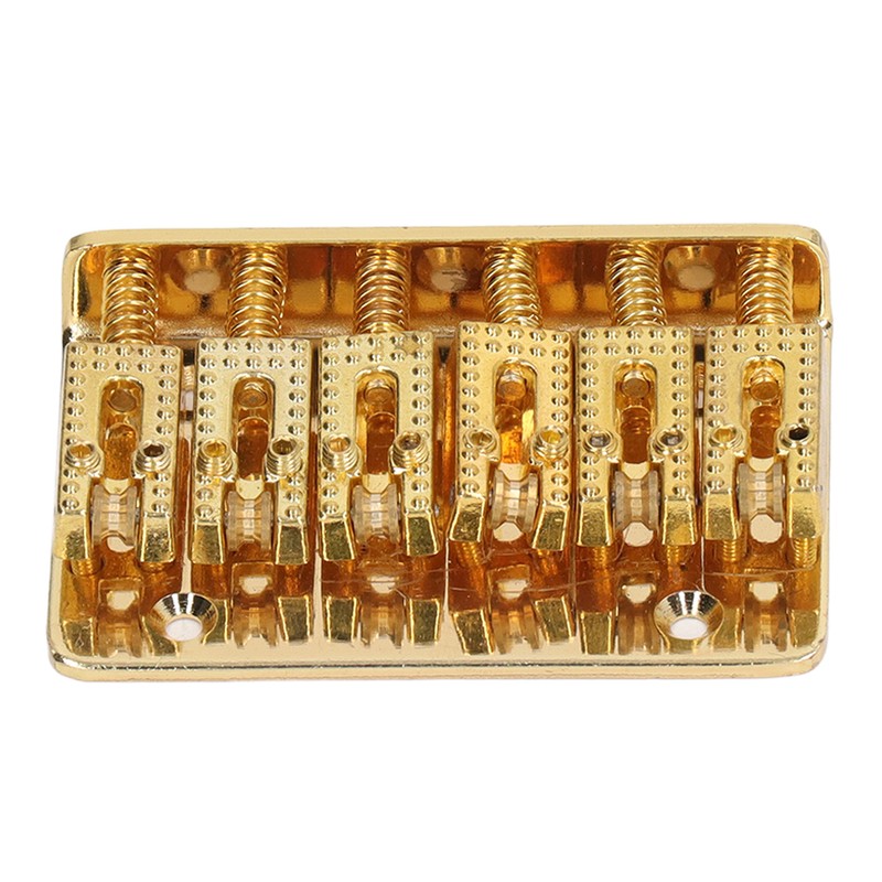 Electric Guitar Bridge 6 Strings 65mm Glossy Metal Guitar Hardtail