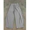SHENHE Men's Wide Leg Loose Sweatpants Open Bottom Drawstring Workout