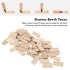 50Pcs Beech Wood Domino Tenon Stopper for Crafting Woodworking Furniture