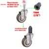 10Pcs Caster Socket Sleeve Round Inserts, Chair Caster Wheel Stem
