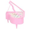 Pink Piano Music Box Small Ballerina Girl Dancing Emulational Pianoforte