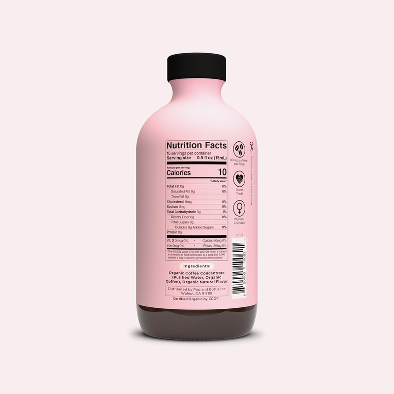 Pop & Bottle Coffee Concentrate - Organic Cold Brew Concentrate,