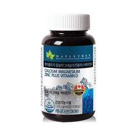 MapleTree 메이플트리 칼슘마그네슘아연+비타민D 1병 3개월분 Maple Tree Calcium Magnesium Zinc + Vitamin D 1 Bottle for 3 Months