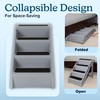 Dog Stairs - Pet Stairs with 4-Step Design for Beds,