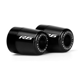 Mokiton Handle Bar Ends Hand Grips Plug Caps Compatible with Yamaha YZF R6 2006-2013 2014 2015 2016 2017 2018 2019 2020 | Motorcycle Balance Pad YZF-R6 YZFR6 YZF 600 Accessories (Black)