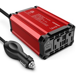 400W Car Power Inverter PD 30W Fast Charging,Vansoet DC 12V to AC 110V Car Inverter Aluminum Housing,USB C PD30W and USB-A QC 18W Port - Dual AC Plug Adapter Outlet for Vehicles,Laptop,Phones,Camera