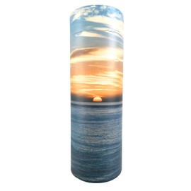 Ocean Sunset Scatter Tubes for Adult Ashes – Biodegradable Cardboard Cremation Urns (Large)
