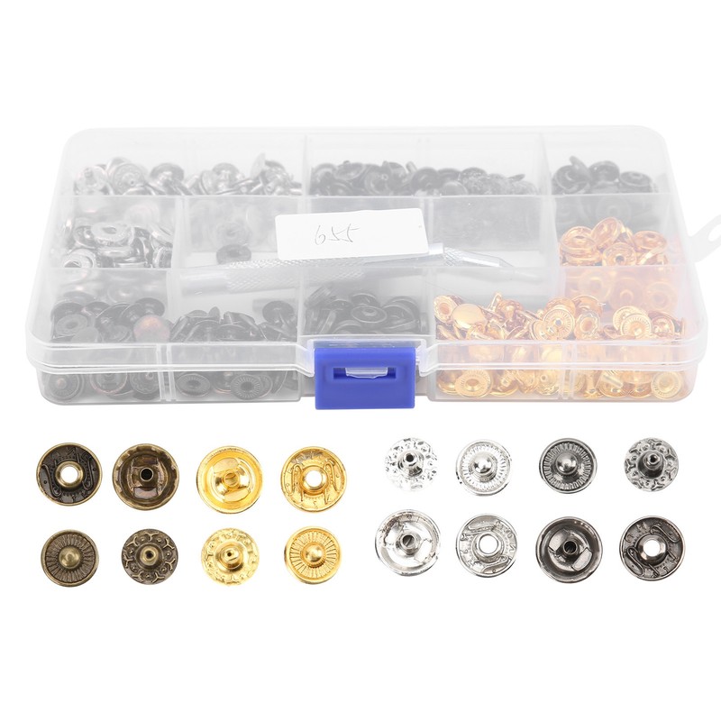 Sewing Buttons Practical Lightweight Iron Snaps Replaceable Clothes Decoration for