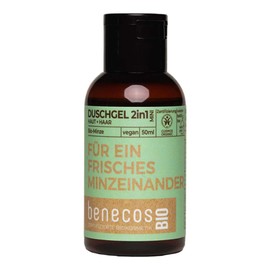 BENECOS Mint Shower Gel 2-in-1 Skin & Hair, Mini Travel Size, 50 ml (2)