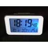 Clock Radio Alarm Clock with Thermometer (SN4491) in Black