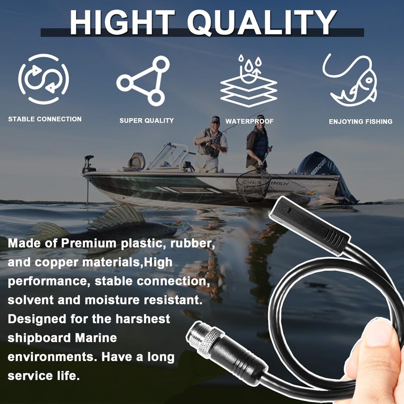 720074-12 AS EC QDE Ethernet Adapter Cable Suitable for Humminbird