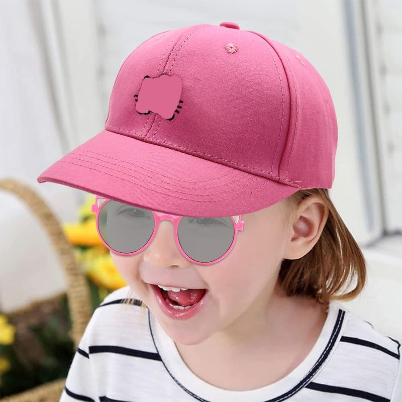 Hellokiitty Children's Baseball Cap, 2 Pieces Baseball Cap and Sunglasses
