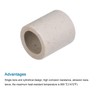 MECCANIXITY Insulated Ceramic Tube 12x18x20mm Heat Insulation Ceramic Tubing for