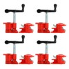 (4 Pack) 3/4" Wood Gluing Pipe Clamp Set Heavy Duty