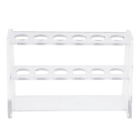 Baluue Acrylic Test Tube Rack Dual-Layer Organizer for Laboratories Test Tube Holder for Scientific Research Industrial Use and College Experiments