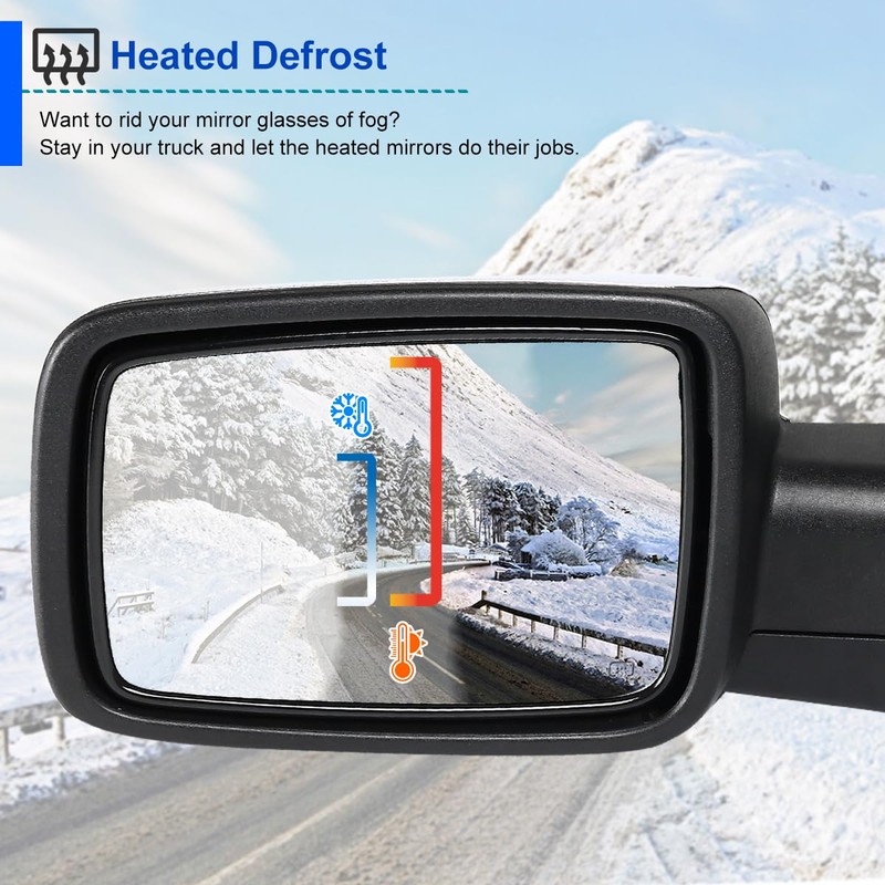 Spec-D Tuning Power Heated Chrome Left Driver Side Mirror Compatible