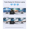 13-in-1 USB C Docking Station Triple Monitor,[One-Touch Screen Switching], USB