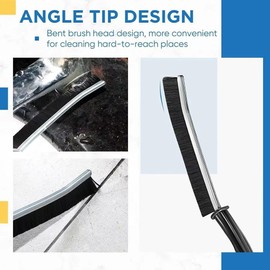 Hiyniaz 3Pcs Crevice Cleaning Brush Hard Bristle Crevice Cleaning Brush New Multifunctional Corners Cleaning Brush Tool Thin Gap Brush Grout Cleaner Brush Bathroom Kitchens