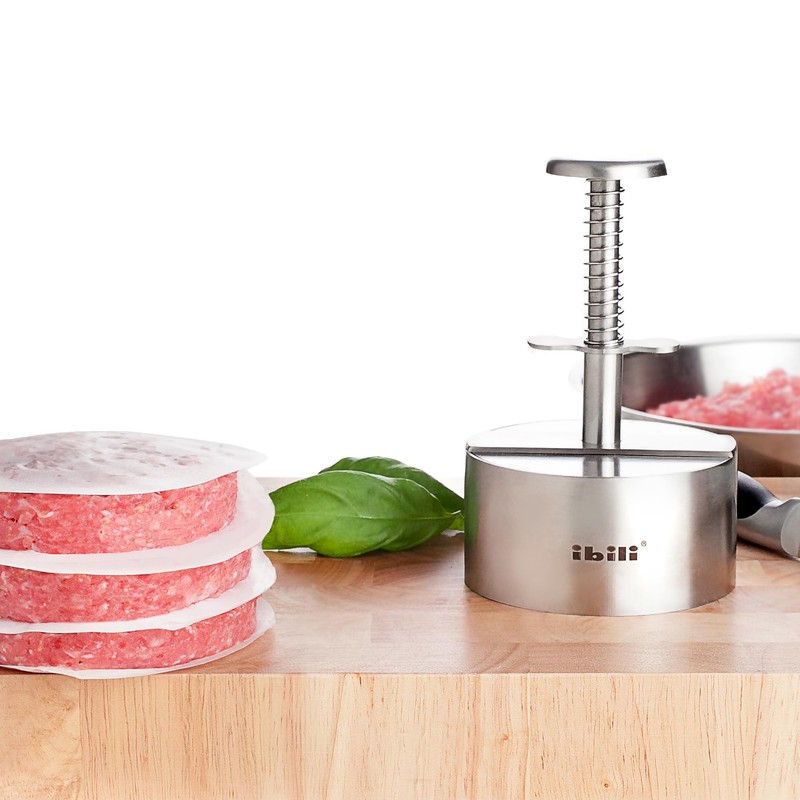 IBILI - Stampo per hamburger I-CHEF, diametro 9 cm, acciaio
