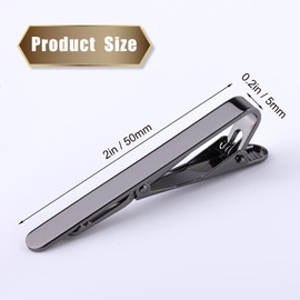 SAVITA 3pcs Tie Clips for Men Tie Pins for Men Set Tie Clip Set Tie Clips for Men Everyday Wedding Anniversary Business Father's Day Gifts, Non-Precious Metal, No Gemstone