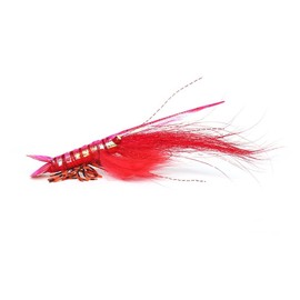 YZD Tarpon Flies Ultra Realistic Shrimp Flies Saltwater Fly Fishing Big Saltwater Flies Fly Fishing Lures Bonefish Flies Redfish Flies Snook Fly Lure Hooks (# 4/0 2 Pack Red)