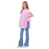 Ladies Check Design With Piping Tabard Apron Overalls Front Pocket