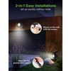InnoGear Solar Lights, 2-in-1 Waterproof 3 LED Solar Spotlights Adjustable